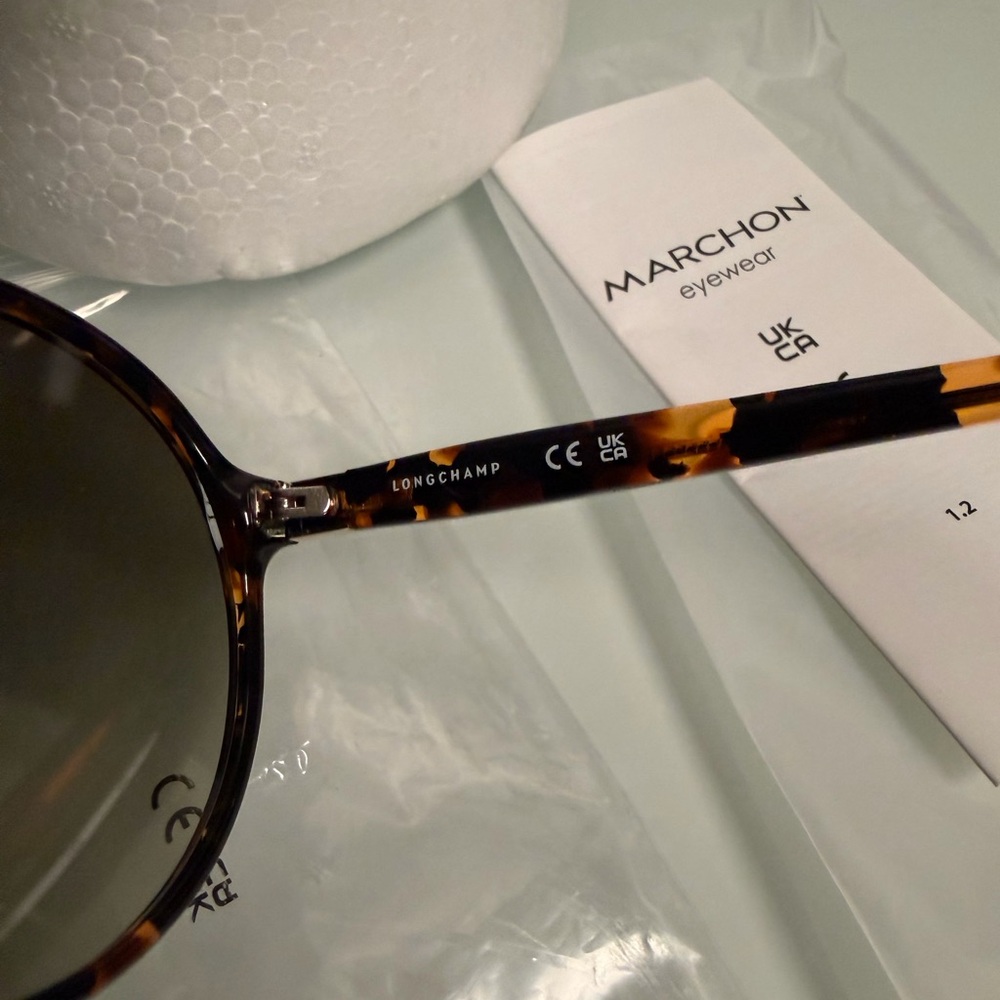 Very Rare Longchamp Brown Gradient Sunglasses Nwt - image 6